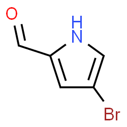ChemSpider 2D Image | 4-Bromo-1H-pyrrole-2-carbaldehyde | C5H4BrNO
