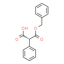 ChemSpider 2D Image | (2R)-3-(Benzyloxy)-3-oxo-2-phenylpropanoic acid | C16H14O4
