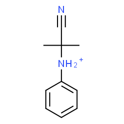 ChemSpider 2D Image | N-(2-Cyano-2-propanyl)anilinium | C10H13N2