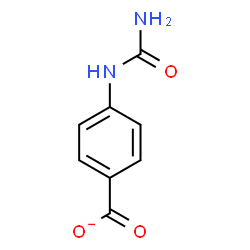 ChemSpider 2D Image | 4-(Carbamoylamino)benzoate | C8H7N2O3