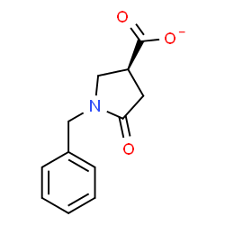 ChemSpider 2D Image | (3S)-1-Benzyl-5-oxo-3-pyrrolidinecarboxylate | C12H12NO3