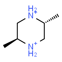ChemSpider 2D Image | (2R,5S)-2,5-Dimethylpiperazinediium | C6H16N2