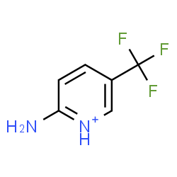 ChemSpider 2D Image | 2-Amino-5-(trifluoromethyl)pyridinium | C6H6F3N2