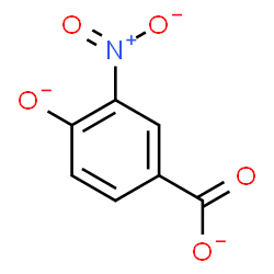 ChemSpider 2D Image | 3-Nitro-4-oxidobenzoate | C7H3NO5