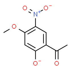 ChemSpider 2D Image | 2-Acetyl-5-methoxy-4-nitrophenolate | C9H8NO5