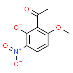 ChemSpider 2D Image | 2-Acetyl-3-methoxy-6-nitrophenolate | C9H8NO5
