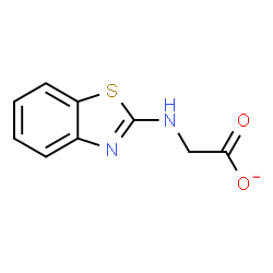 ChemSpider 2D Image | (1,3-Benzothiazol-2-ylamino)acetate | C9H7N2O2S