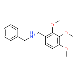 ChemSpider 2D Image | Phenyl-N-(2,3,4-trimethoxybenzyl)methanaminium | C17H22NO3