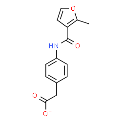 ChemSpider 2D Image | {4-[(2-Methyl-3-furoyl)amino]phenyl}acetate | C14H12NO4
