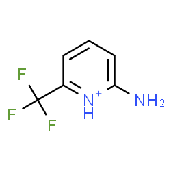 ChemSpider 2D Image | 2-Amino-6-(trifluoromethyl)pyridinium | C6H6F3N2