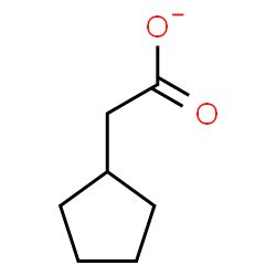 ChemSpider 2D Image | Cyclopentylacetate | C7H11O2