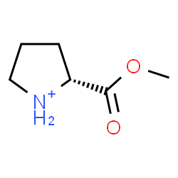 ChemSpider 2D Image | (2R)-2-(Methoxycarbonyl)pyrrolidinium | C6H12NO2