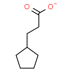 ChemSpider 2D Image | 3-Cyclopentylpropanoate | C8H13O2