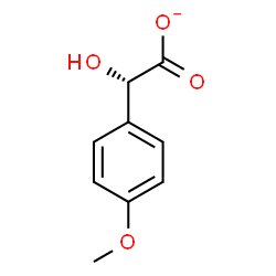 ChemSpider 2D Image | (2S)-Hydroxy(4-methoxyphenyl)acetate | C9H9O4