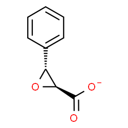 ChemSpider 2D Image | (2S,3R)-3-Phenyl-2-oxiranecarboxylate | C9H7O3