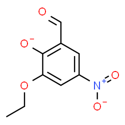 ChemSpider 2D Image | 2-Ethoxy-6-formyl-4-nitrophenolate | C9H8NO5