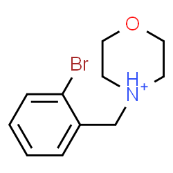 ChemSpider 2D Image | 4-(2-Bromobenzyl)morpholin-4-ium | C11H15BrNO