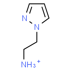 ChemSpider 2D Image | 2-(1H-Pyrazol-1-yl)ethanaminium | C5H10N3
