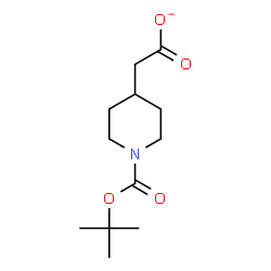 ChemSpider 2D Image | (1-{[(2-Methyl-2-propanyl)oxy]carbonyl}-4-piperidinyl)acetate | C12H20NO4