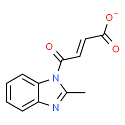 ChemSpider 2D Image | (2E)-4-(2-Methyl-1H-benzimidazol-1-yl)-4-oxo-2-butenoate | C12H9N2O3