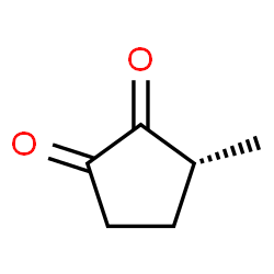 ChemSpider 2D Image | (3R)-3-Methyl-1,2-cyclopentanedione | C6H8O2