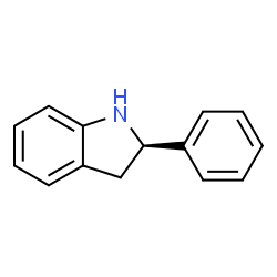 ChemSpider 2D Image | (2R)-2-Phenylindoline | C14H13N