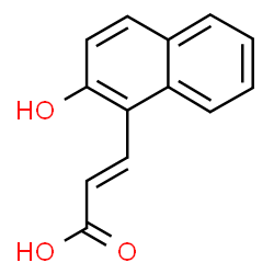 ChemSpider 2D Image | (2E)-3-(2-Hydroxy-1-naphthyl)acrylic acid | C13H10O3