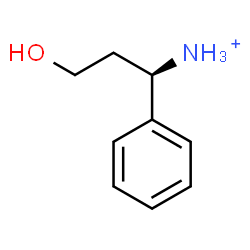 ChemSpider 2D Image | (1R)-3-Hydroxy-1-phenyl-1-propanaminium | C9H14NO