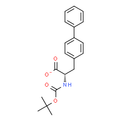 ChemSpider 2D Image | (2S)-3-(4-Biphenylyl)-2-({[(2-methyl-2-propanyl)oxy]carbonyl}amino)propanoate | C20H22NO4