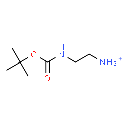 ChemSpider 2D Image | 2-({[(2-Methyl-2-propanyl)oxy]carbonyl}amino)ethanaminium | C7H17N2O2