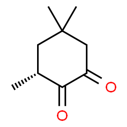 ChemSpider 2D Image | (3R)-3,5,5-Trimethyl-1,2-cyclohexanedione | C9H14O2