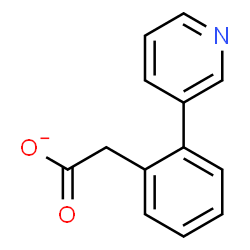 ChemSpider 2D Image | [2-(3-Pyridinyl)phenyl]acetate | C13H10NO2