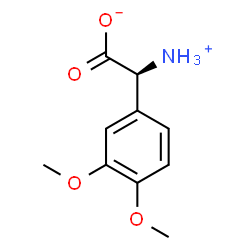 ChemSpider 2D Image | (2S)-Ammonio(3,4-dimethoxyphenyl)acetate | C10H13NO4