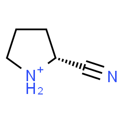 ChemSpider 2D Image | (2R)-2-Cyanopyrrolidinium | C5H9N2