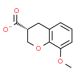 ChemSpider 2D Image | (3R)-8-Methoxy-3-chromanecarboxylate | C11H11O4