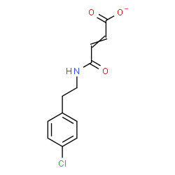 ChemSpider 2D Image | 4-{[2-(4-Chlorophenyl)ethyl]amino}-4-oxo-2-butenoate | C12H11ClNO3