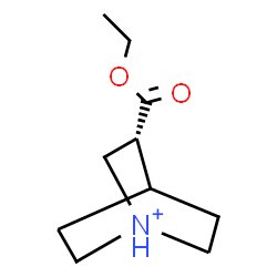 ChemSpider 2D Image | (3R)-3-(Ethoxycarbonyl)-1-azoniabicyclo[2.2.2]octane | C10H18NO2