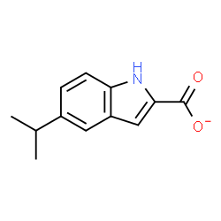 ChemSpider 2D Image | 5-Isopropyl-1H-indole-2-carboxylate | C12H12NO2