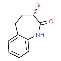 ChemSpider 2D Image | (3S)-3-Bromo-1,3,4,5-tetrahydro-2H-1-benzazepin-2-one | C10H10BrNO