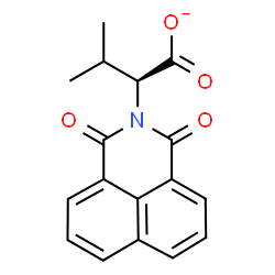 ChemSpider 2D Image | (2S)-2-(1,3-Dioxo-1H-benzo[de]isoquinolin-2(3H)-yl)-3-methylbutanoate | C17H14NO4
