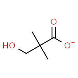 ChemSpider 2D Image | 3-Hydroxy-2,2-dimethylpropanoate | C5H9O3