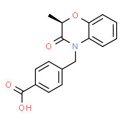 ChemSpider 2D Image | 4-{[(2R)-2-Methyl-3-oxo-2,3-dihydro-4H-1,4-benzoxazin-4-yl]methyl}benzoic acid | C17H15NO4