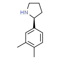 ChemSpider 2D Image | (2S)-2-(3,4-Dimethylphenyl)pyrrolidine | C12H17N