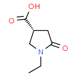 ChemSpider 2D Image | (3R)-1-Ethyl-5-oxo-3-pyrrolidinecarboxylic acid | C7H11NO3