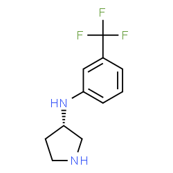 ChemSpider 2D Image | (3S)-N-[3-(Trifluoromethyl)phenyl]-3-pyrrolidinamine | C11H13F3N2