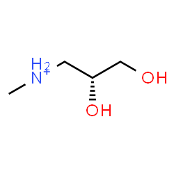 ChemSpider 2D Image | (2R)-2,3-Dihydroxy-N-methyl-1-propanaminium | C4H12NO2