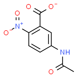ChemSpider 2D Image | 5-Acetamido-2-nitrobenzoate | C9H7N2O5