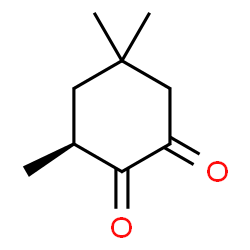 ChemSpider 2D Image | (3S)-3,5,5-Trimethyl-1,2-cyclohexanedione | C9H14O2