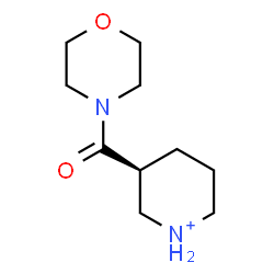 ChemSpider 2D Image | (3S)-3-(4-Morpholinylcarbonyl)piperidinium | C10H19N2O2