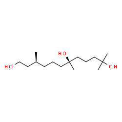 ChemSpider 2D Image | (3S,7S)-3,7,11-Trimethyl-1,7,11-dodecanetriol | C15H32O3